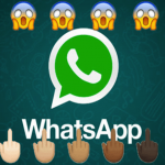 Ya puedes poner el icono del dedo de en medio en Whatsapp